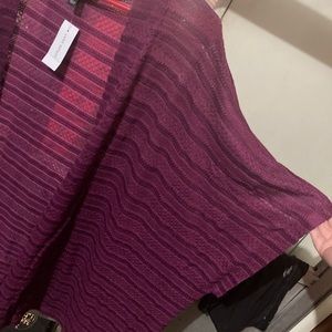 Purple lane Bryant short sleeve cardigan sweater